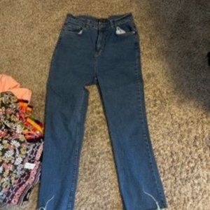Straight leg jeans